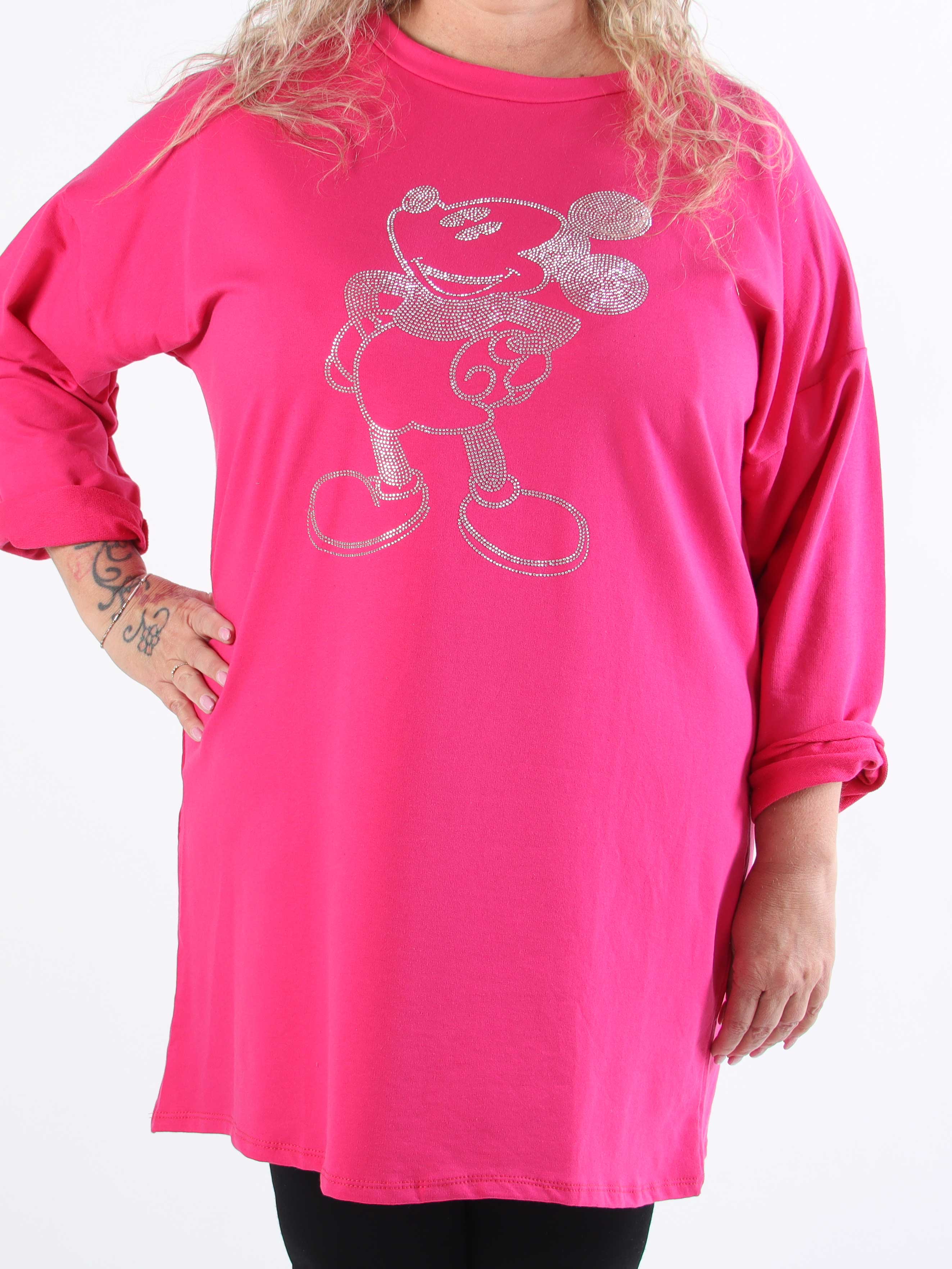 Mickey - Sød plus size joggingkjole med similisten